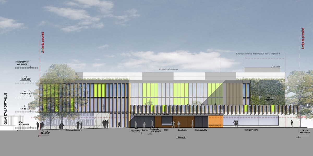Alfortville (94) / Groupe scolaire ZAC des Bords de Marne